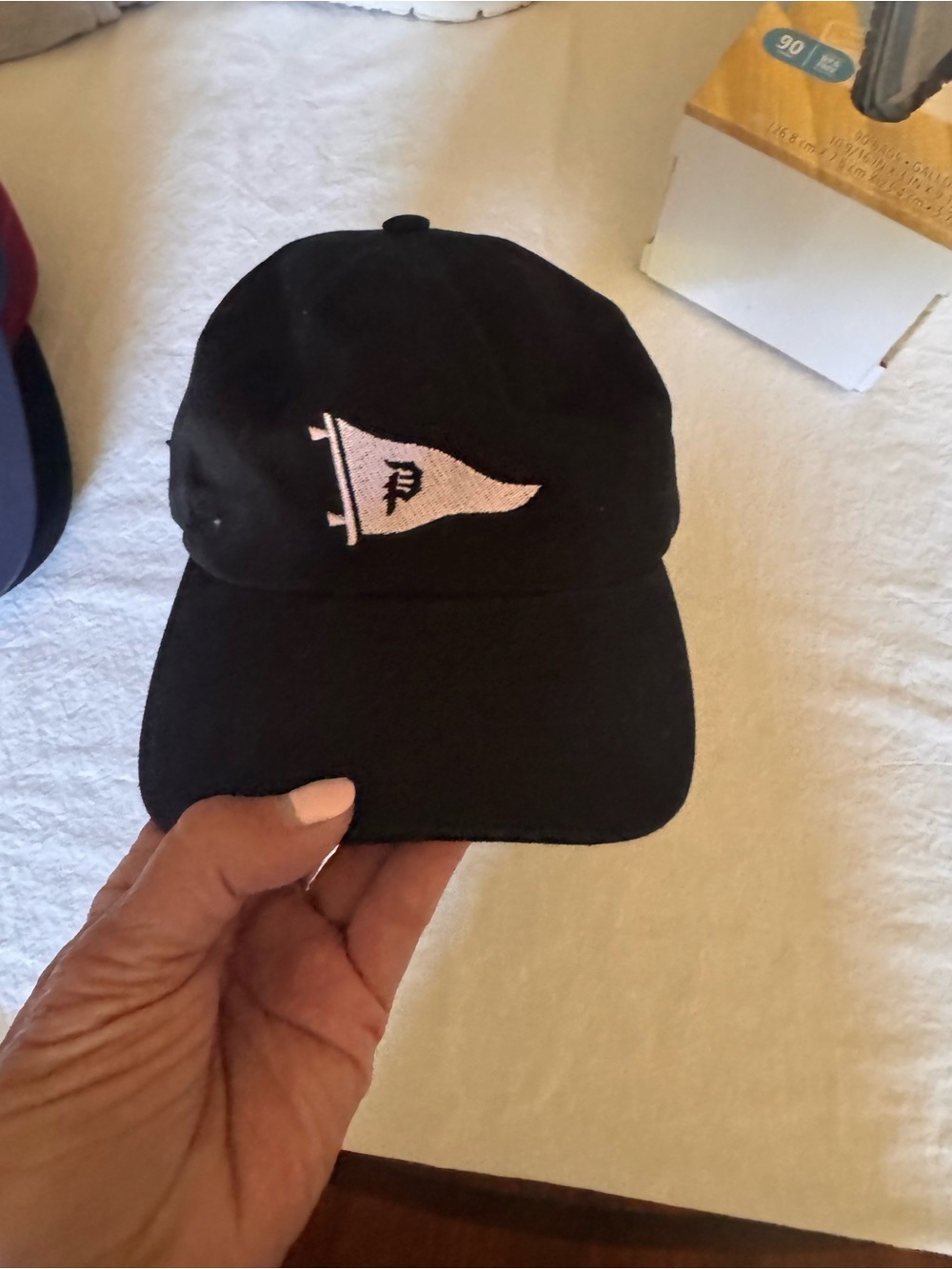 Primitive Black‎ Cap with White Script Logo